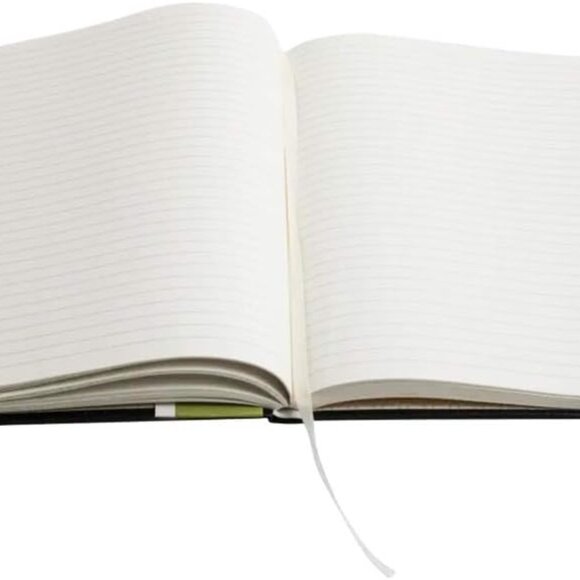 Large Simply Black Lined Journal Notebook, Flexible Faux Leather Cover, Notebook - Picture 2 of 2